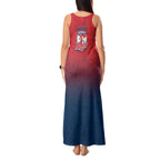 Personalized Sydney Roosters Tank Maxi Dress Easter Mascot - Colorful Eggs Cartoon Style