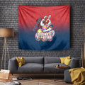 Personalized Sydney Roosters Tapestry Easter Mascot - Colorful Eggs Cartoon Style