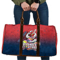 Personalized Sydney Roosters Travel Bag Easter Mascot - Colorful Eggs Cartoon Style