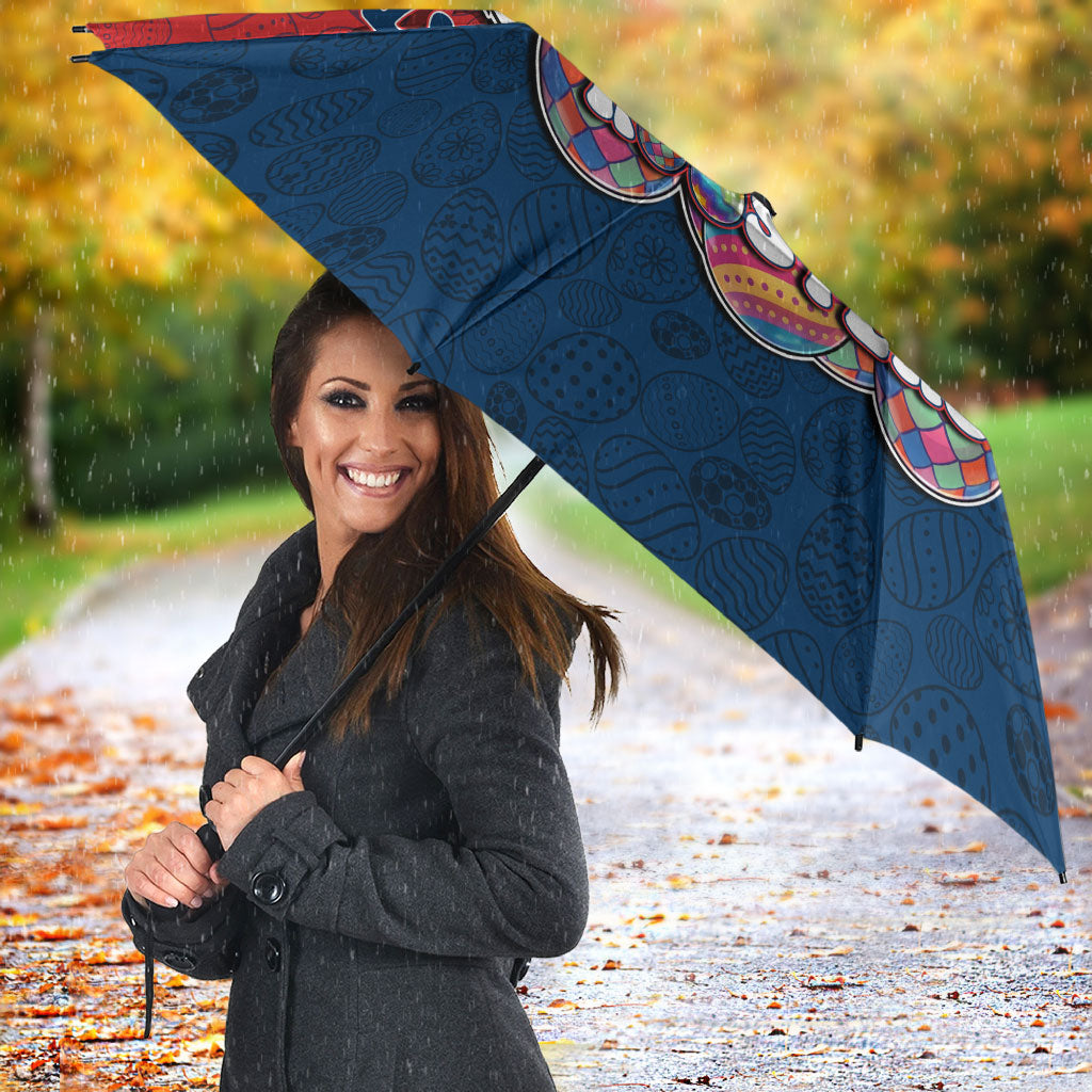 Personalized Sydney Roosters Umbrella Easter Mascot - Colorful Eggs Cartoon Style