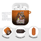 Personalized Wests Tigers AirPods Case Easter Mascot - Colorful Eggs Cartoon Style