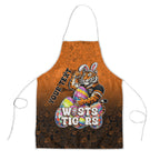 Personalized Wests Tigers Apron Easter Mascot - Colorful Eggs Cartoon Style