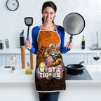 Personalized Wests Tigers Apron Easter Mascot - Colorful Eggs Cartoon Style