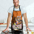 Personalized Wests Tigers Apron Easter Mascot - Colorful Eggs Cartoon Style