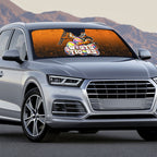 Personalized Wests Tigers Auto Sun Shade Easter Mascot - Colorful Eggs Cartoon Style