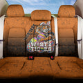 Personalized Wests Tigers Back Car Seat Cover Easter Mascot - Colorful Eggs Cartoon Style