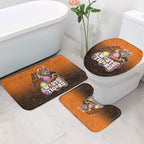 Personalized Wests Tigers Bathroom Set Easter Mascot - Colorful Eggs Cartoon Style