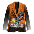 Personalized Wests Tigers Blazer Easter Mascot - Colorful Eggs Cartoon Style