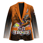 Personalized Wests Tigers Blazer Easter Mascot - Colorful Eggs Cartoon Style
