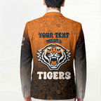 Personalized Wests Tigers Blazer Easter Mascot - Colorful Eggs Cartoon Style
