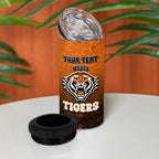 Personalized Wests Tigers 4 in 1 Can Cooler Tumbler Easter Mascot - Colorful Eggs Cartoon Style