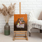 Personalized Wests Tigers Canvas Wall Art Easter Mascot - Colorful Eggs Cartoon Style
