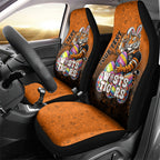 Personalized Wests Tigers Car Seat Cover Easter Mascot - Colorful Eggs Cartoon Style