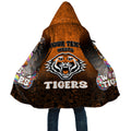 Personalized Wests Tigers Cloak Easter Mascot - Colorful Eggs Cartoon Style