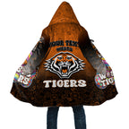 Personalized Wests Tigers Cloak Easter Mascot - Colorful Eggs Cartoon Style