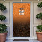 Personalized Wests Tigers Door Cover Easter Mascot - Colorful Eggs Cartoon Style