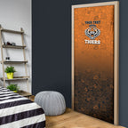 Personalized Wests Tigers Door Cover Easter Mascot - Colorful Eggs Cartoon Style