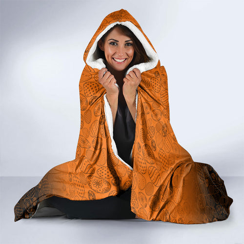 Personalized Wests Tigers Hooded Blanket Easter Mascot - Colorful Eggs Cartoon Style