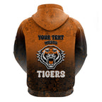 Personalized Wests Tigers Hoodie Easter Mascot - Colorful Eggs Cartoon Style