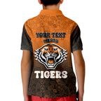 Personalized Wests Tigers Kid Polo Shirt Easter Mascot - Colorful Eggs Cartoon Style