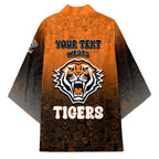 Personalized Wests Tigers Kimono Easter Mascot - Colorful Eggs Cartoon Style