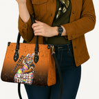 Personalized Wests Tigers Leather Bag Easter Mascot - Colorful Eggs Cartoon Style