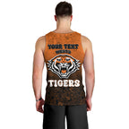 Personalized Wests Tigers Men Tank Top Easter Mascot - Colorful Eggs Cartoon Style