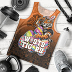 Personalized Wests Tigers Men Tank Top Easter Mascot - Colorful Eggs Cartoon Style