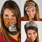 Personalized Wests Tigers Neck Gaiter Easter Mascot - Colorful Eggs Cartoon Style