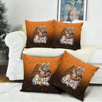 Personalized Wests Tigers Pillow Cover Easter Mascot - Colorful Eggs Cartoon Style