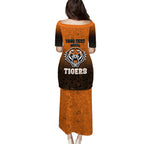 Personalized Wests Tigers Puletasi Easter Mascot - Colorful Eggs Cartoon Style