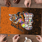 Personalized Wests Tigers Puzzle Easter Mascot - Colorful Eggs Cartoon Style