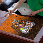Personalized Wests Tigers Puzzle Easter Mascot - Colorful Eggs Cartoon Style