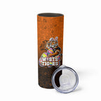 Personalized Wests Tigers Skinny Tumbler Easter Mascot - Colorful Eggs Cartoon Style