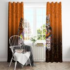 Personalized Wests Tigers Window Curtain Easter Mascot - Colorful Eggs Cartoon Style