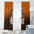 Personalized Wests Tigers Window Curtain Easter Mascot - Colorful Eggs Cartoon Style
