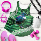 Tui Bird Koru Silver Fern Aotearoa Women Racerback Tank