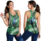 Tui Bird Koru Silver Fern Aotearoa Women Racerback Tank