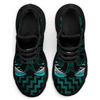 Turquoise Matariki New Zealand Clunky Sneakers Maori Poutama Galaxy Vibes