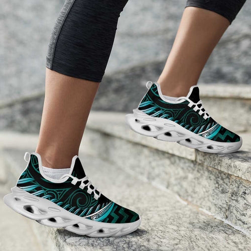 Turquoise Matariki New Zealand Clunky Sneakers Maori Poutama Galaxy Vibes