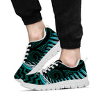 Turquoise Matariki New Zealand Sneakers Maori Poutama Galaxy Vibes