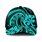 Turquoise New Zealand Mangopare Classic Cap Aotearoa Maori Koru Style LT14