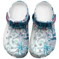 Turquoise Paua Shell Maori Clogs Shoes Koru Kowhaiwhai