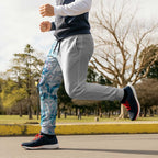 Turquoise Paua Shell Maori Jogger Pants Koru Kowhaiwhai