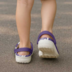 Violet Green Maori Clogs Shoes Koru Kowhaiwhai