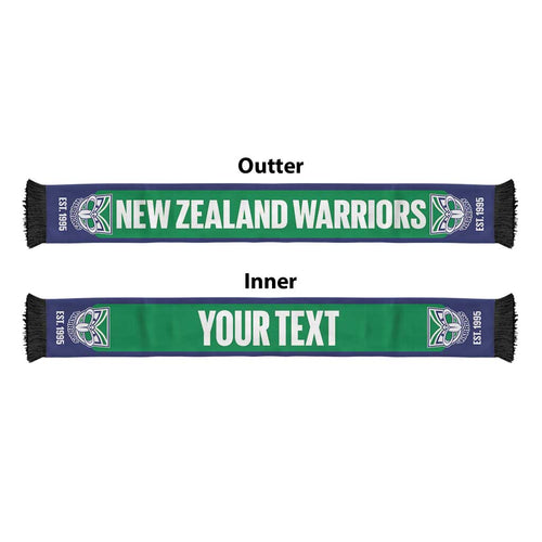 Warriors Rugby Personalised Ruffneck Scarf 2026 Go Champions