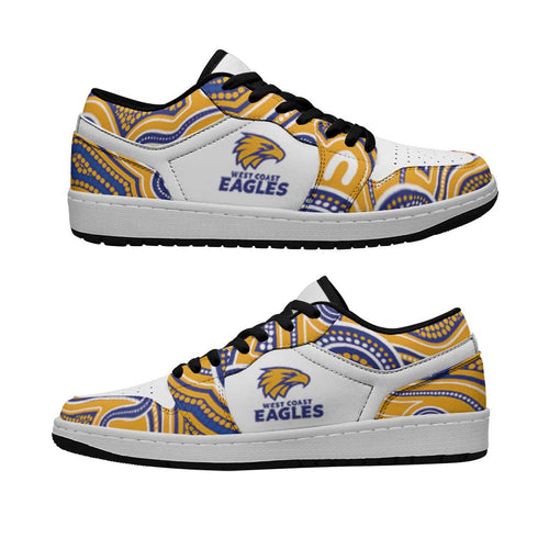 West Coast Eagles Football 2026 Low Sneakers Aboriginal Art