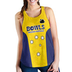Western Australia Lawn Bowls Custom Women Racerback Tank Aussie Minimalist Style - Aussie Hoodie