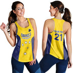 Western Australia Lawn Bowls Custom Women Racerback Tank Aussie Minimalist Style - Aussie Hoodie