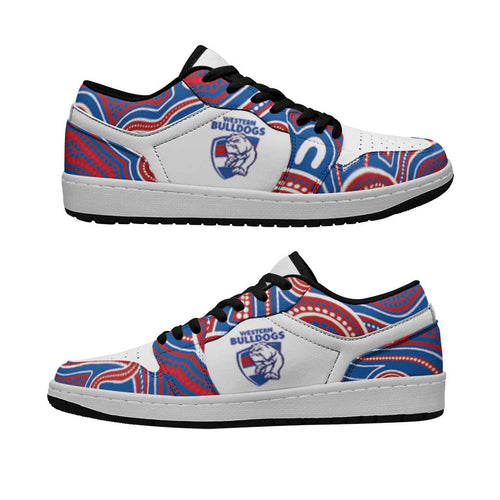 Western Bulldogs Football 2026 Low Sneakers Aboriginal Art